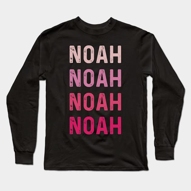 Noah  Personalized Name Long Sleeve T-Shirt by Peter smith